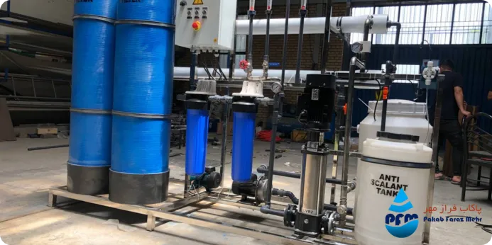 انواع دستگاه تصفیه آب متصل به خطوط تولید