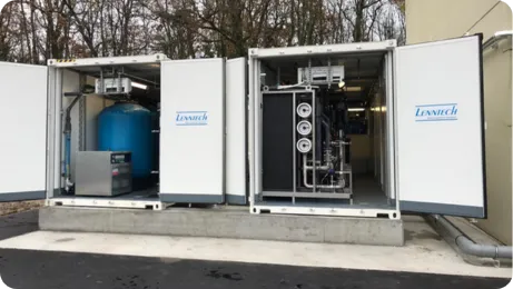اجرای فرآیند تصفیه آب با دستگاه‌ مستقر در کانتینر