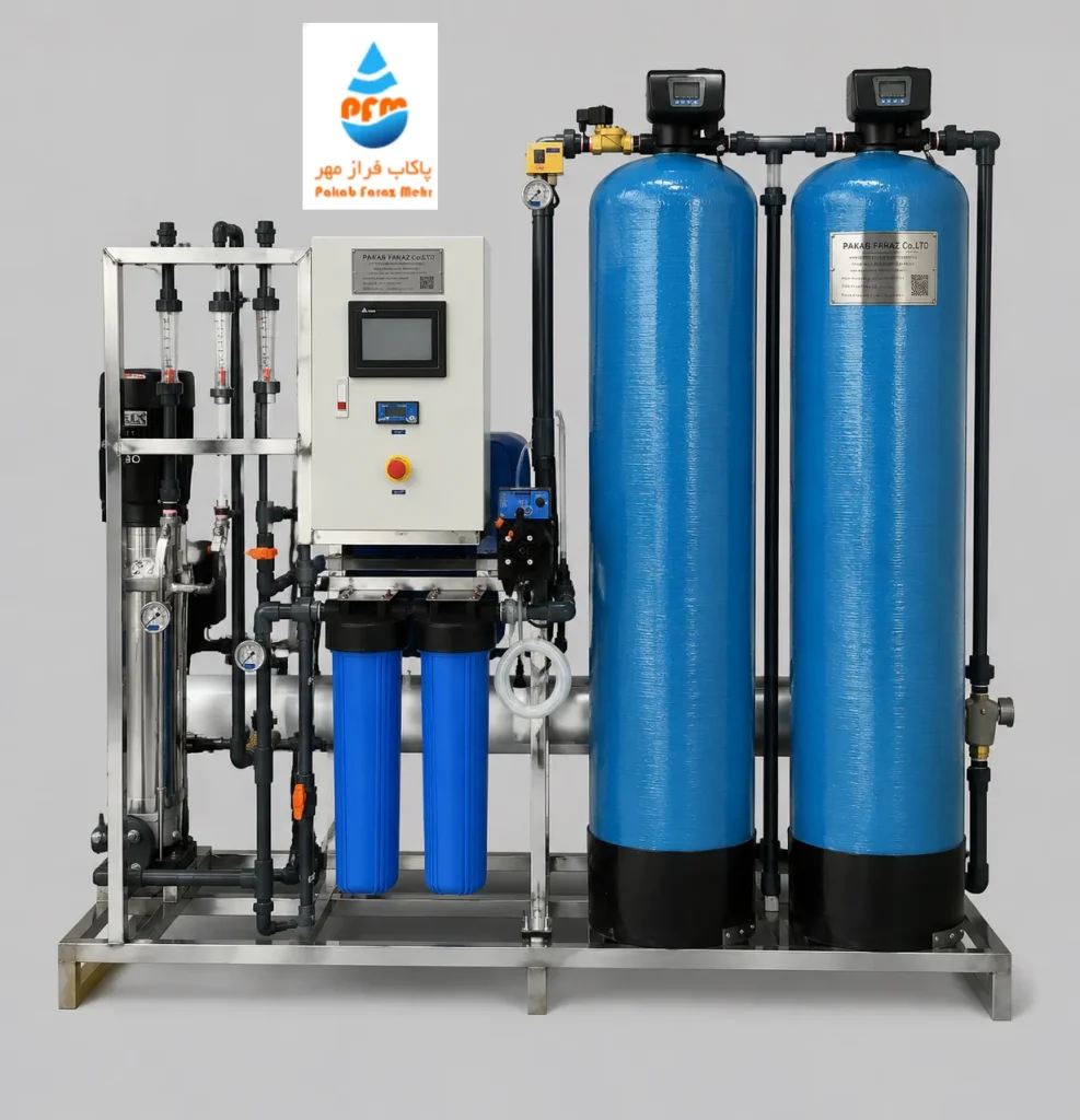 دستگاه اسمز معکوس به ظرفیت 10 مترمکعب در شبانه روز (دستگاه BW-10M)